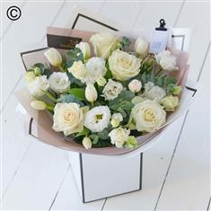 Beautifully Simple White Tulip Bouquet