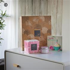 Salted Caramel Flavour Truffles, Birthday Card and Candle